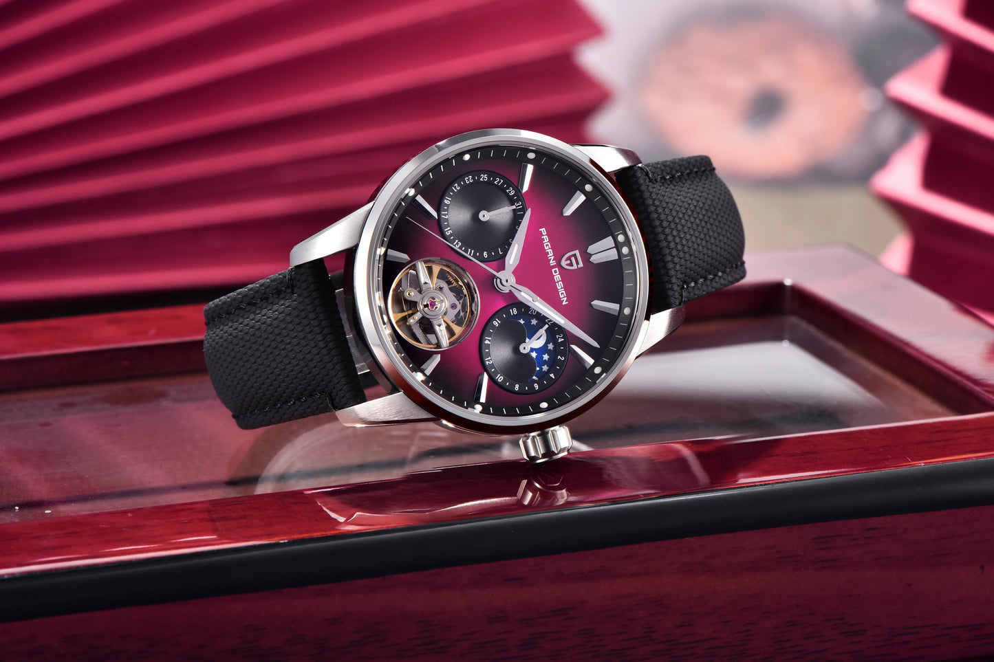 PAGANI DESIGN 2026 Men Mechanical Watch E3255Y 41mm Sapphire Crystal Stainless Steel Calendar Waterproof Reloj Hombre