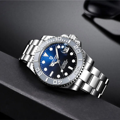 New PAGANI DESIGN 40mm Men's Wristwatch 100M Waterproof Mechanical Watches Ceramic bezel Sapphire Glass Automatic Men Watch 1651