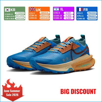 Nike ZEGAMA 2 trail-löparskor för herr – halkfria, slitstarka, andningsbara, lätta, dämpade FD5190-401