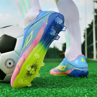 Mens Outdoor Soccer Shoes Professional Football Shoes TF/FG Football Field Boots Comfortable Non-Slip Training Sneakers 35-45