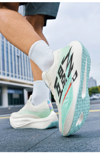 Men's Sports Carbon Board Specialty Breathable Lightweight Women's Comfortable Athletic Non-Skid Sneakers Marathon Running Shoe