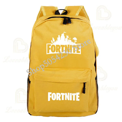 Mochila Fortnite Games, mochila escolar Fortnite para adolescentes, unissexo, com compartimento para portátil, para escola, viagens e uso casual