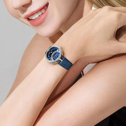 BONEST GATTI 3004 Women's Fashion Quartz Wristwatch Bridge Of Lovers Dial Stainless Steel Case Watches for Women