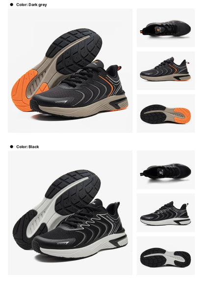Baasploa Men's Running Shoes Casual Lightweight Mesh Breathable Sneakers Male Outdoor Non-Slip Wear-Resistant Sports Shoes
