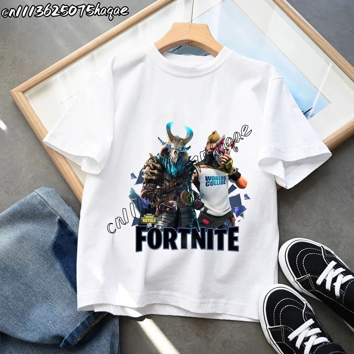 Summer New Fortnites Children T-shirts Cartoon Figure Graphic T-shirt Casual Sports Short Sleeves Sports Tops Kids Boys Clothing