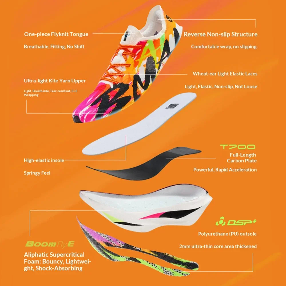 BMAI Breathable 20km Marathon Sneakers for Man Cushion Carbon Plate Men's Sports Shoes Casual Luxury Trainers Men Running Shoe