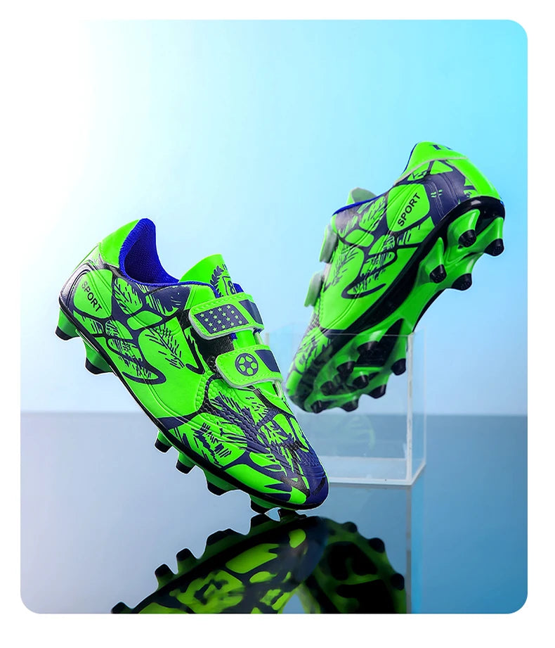 Soccer Cleats for Men Women Breathable Lightweight Anti Slip Firm Ground for Outdoor Football Training Match Sports