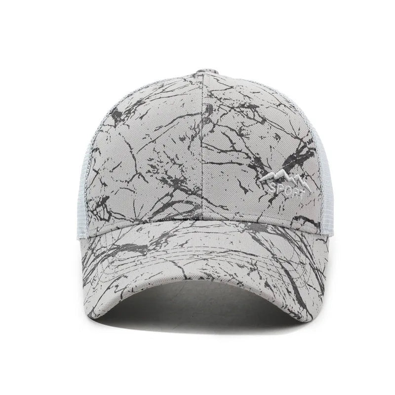 Chapeau d'été pour homme, visière de sport d'extérieur, casquette de baseball à dos en maille, casquette de pêche décontractée et respirante, casquette de camionneur