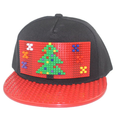 Crtani patchwork bejzbol kape, uradi-sam blokovi, snapback kape, hip hop kape za muškarce i žene, odvojivi pikseli, kape za tatu, dječje kape, kape za odrasle