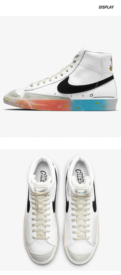„Nike Authentic“ sezoniniai unisex „Blazer Mid High-Top“ kasdieniai sportiniai bateliai DJ4278-101