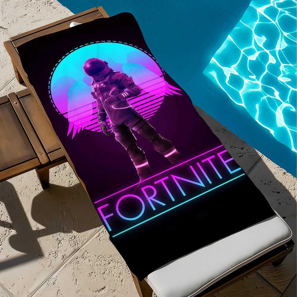 game art funny F-Fortnite Towel soft Beach Towels Trip swim Pool bathing Towel Gym Spa home Decor Gift Holiday