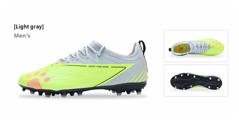 Kelme Football Shoes Men's Glimpse Mg Adult Game Short Nail Football Shoes Professional Training Artificial Grass Sports Shoes