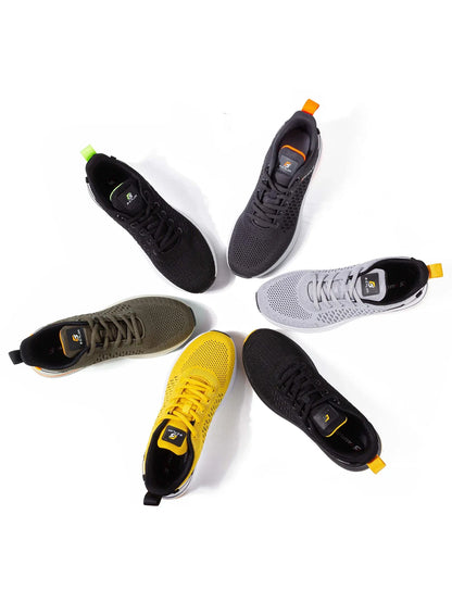Baasploa Men Running Shoes New Breathable Mesh Sport Sneakers Plus Size 41-48 Male Classic Casual shoes Non-slip Outdoor Comfort