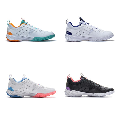 Buty treningowe do badmintona Li-Ning unisex z amortyzacją Cushion Bounce, oddychające, wygodne buty sportowe LiNing, praktyczne trampki AYTT001