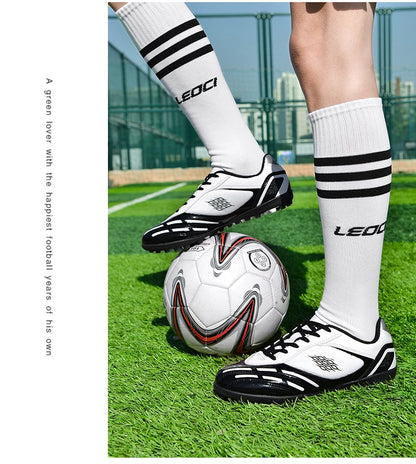 Soccer Shoes Men Turf Football Boots Fashion Firm Ground Studs Anti Slip Boy Sneakers Original Outdoor Field Training Trainers