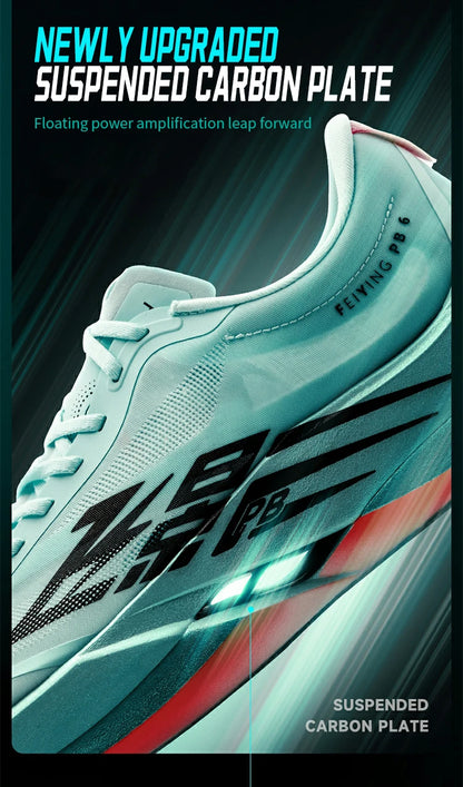 QIAODAN Feiying PB6.0 Men's Marathon Racing Running Shoes Full Palm Carbon Plate Sneakers Lightweight Sports Shoes QDB023261299