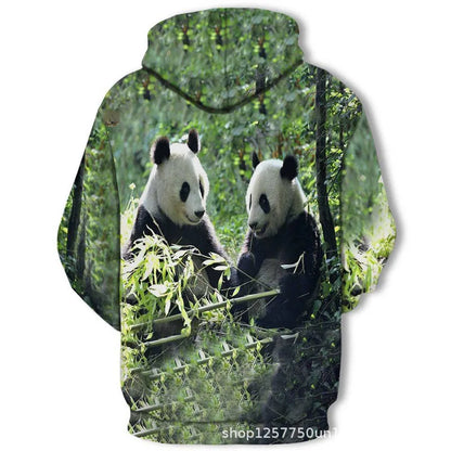 New Fashion Animal 3D Printed Hoodie Men and Women Personalized Design Sweatshirt Snow Double Wolf Harajuku Oversized Hoodie