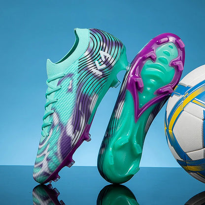 New Men Soccer Shoes Cleats High-quality Football Boots Hot-selling Sneakers Grass Non-Slip Boys Match Outdoor High-top Light