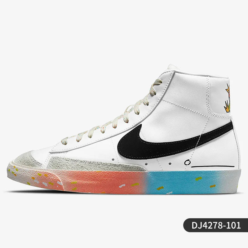 „Nike Authentic“ sezoniniai unisex „Blazer Mid High-Top“ kasdieniai sportiniai bateliai DJ4278-101