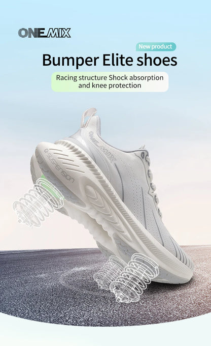 ONEMIX New Top Cushioning Running Shoes for Man Athletic Training Sport Shoes Outdoor Non-slip Wear-resistant Sneakers for Men