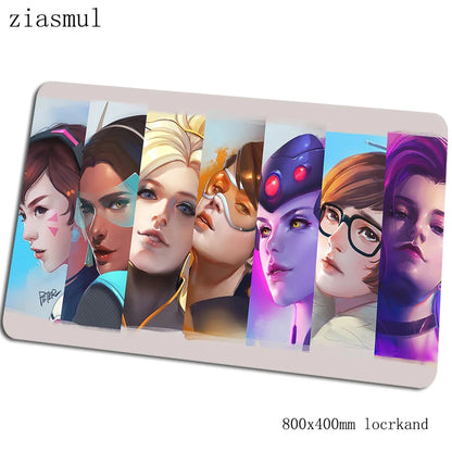Tapete de rato Overwatch 800x400x3mm — bestseller, tapete gaming grande para rato e teclado, acessórios gaming para PC gamer