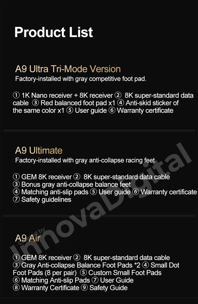 ATK Dragonfly A9 Ultimate bezdrôtová herná myš A9 Air PAW3950 ultraľahká ergonomická e-športová myš pre hráčov FPS CSGO A9 Ultra