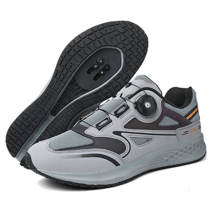 Mtb Cycling Shoes Men 2024 Flat Bottom Dirt Bike Race Mountain Footwear Bicycle Indoor Cleats Lock Cleat Trekking Cycling Sneake