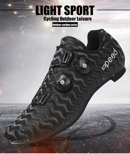 New Cycling Shoes Men's Self-locking Racing Road Cycling Sports Shoes Lockless Training Shoes Women's SPD Cleats Cycling Shoes