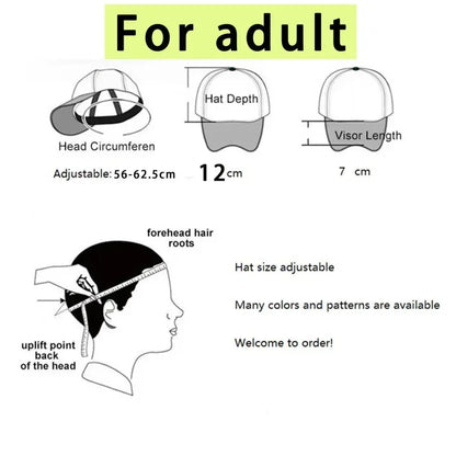 Pocoyos Pattern Baseball Cap for Kids Adult Cartoon Peaked Hat Kawaii Boys Girls Anime Summer Hats Fashion Kids Accessories Gift