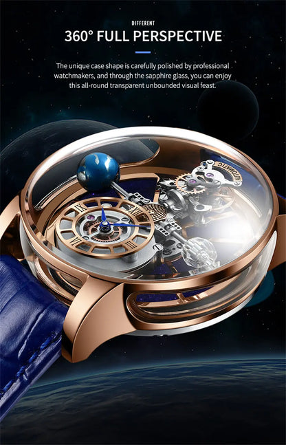 PINDU Upgraded Version Pindu Russian Roulette Celestial Series Quartz Watch Men's Astronomical Casino Las Vegas Men's Watch