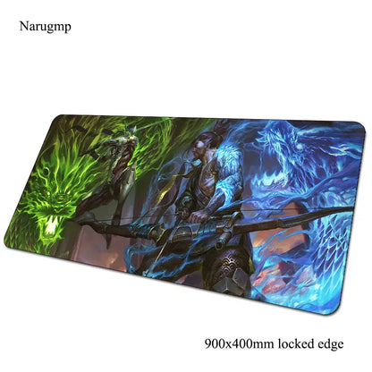Tapete de rato Overwatch de aniversário, tapete para computador 900x400x3mm, tapete de rato gaming grande, presente para rato e teclado, jogos PC gamer, secretária