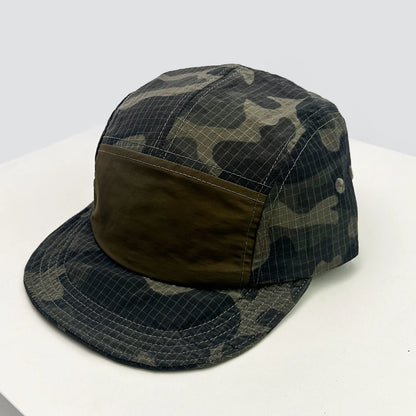 Unisex CAMO brzo sušeće vezene bejzbol kape s kapuljačom, s blokovima boja, prozračne, personalizirane, s izbočenim vrhom, višenamjenske