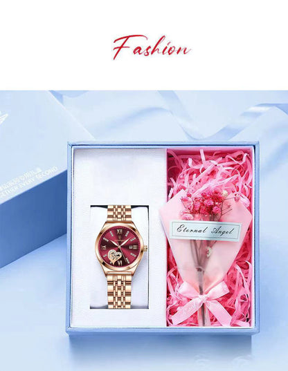 POEDAGAR Top Luxury Woman Watches Waterproof Luminous Date Stainless Steel Women's Quartz Wristwatch Elegant Dress Ladies Watch
