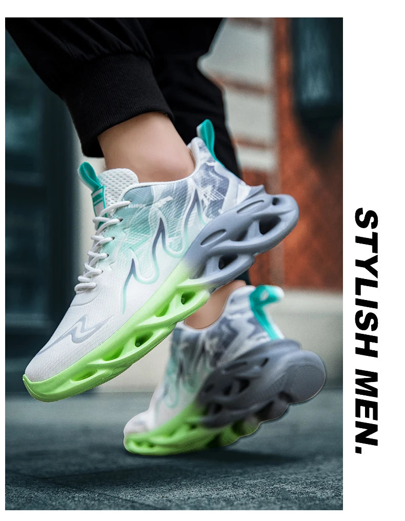 Men Running Shoes Breathable Mesh Sports Shoes Cushion Casual Sneakers Lightweight Comfortable Tennis Shoes﻿ Athletic Footwear