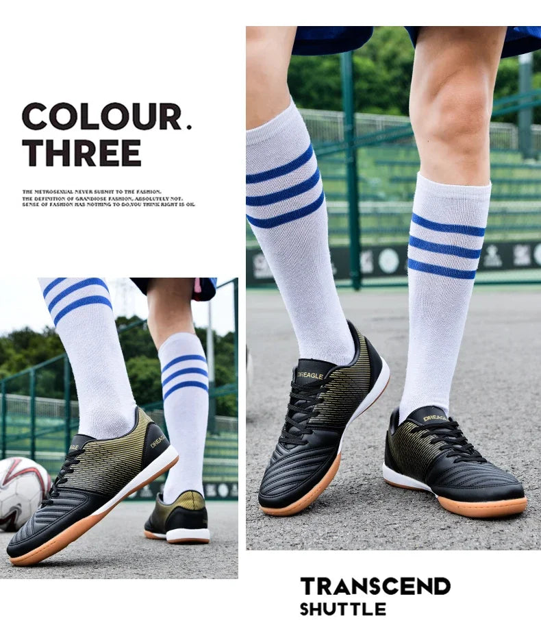 Soccer Shoes Men Anti Slip Indoor Football Boots Fashion Mens Futsal Shoe IC Traning Cleats Chuteira Futebol Male Sneakers
