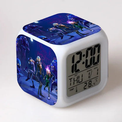 Despertador Fortnite Cute Fashion Cartoon Personalizado Criativo Kawaii Minimalista LED, Presente de Aniversário para Amigos