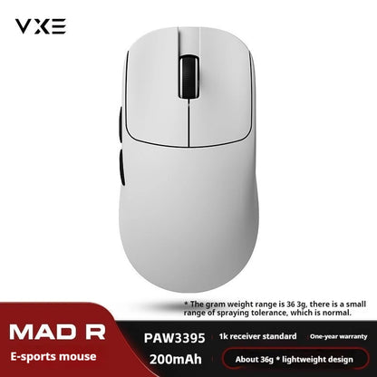ATK VXE VGN MAD R Major Ultra-Lightweight Wireless Gaming Mouse, Ergonomic Dual-Mode Wireless Mouse with PAW3395 Sensor for Esports, Office & Gaming