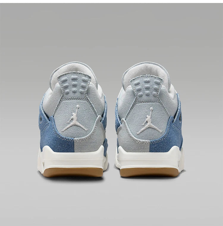 Nike genuine JORDAN women's air cushion shock-absorbing mid top denim basketball shoes IB6716-100
