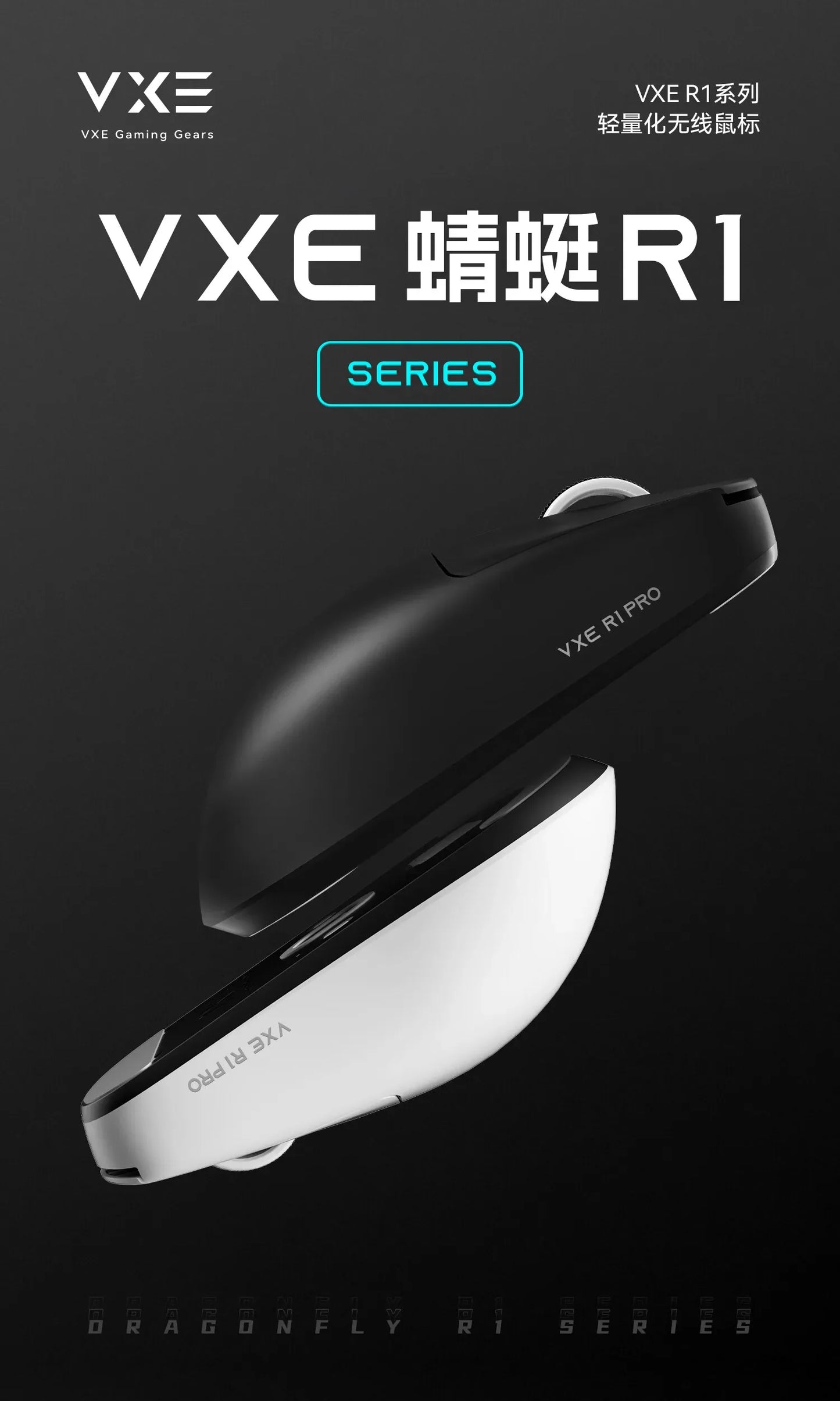 VXE Dragonfly R1 Pro Max Wireless Mouse R1 SE Lightweight PAW3395 Nordic52840 4KHz Smart Speed X FPS Office Gaming Mice Gift