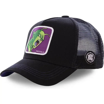 Dragon Ball Son Goku Cap Baseball Cap Summer Travel Peaked Cap Men's Embroidery Hip-Hop Sun Visor Adjustable Trucker Mesh Cap