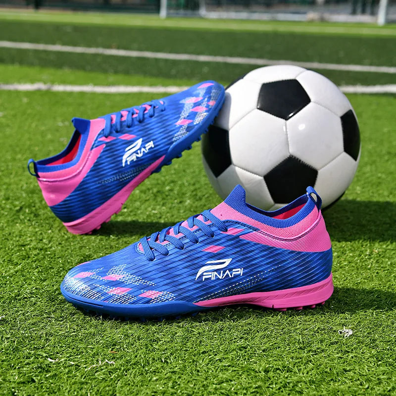 Nuevas zapatillas de fútbol para hombre de alta calidad, tacos para partidos en interior, botas de fútbol para exterior superventas, para césped, de caña alta, fútbol sala, antideslizantes