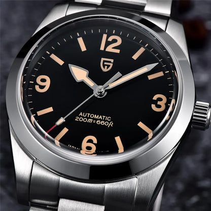 PAGANI DESIGN 2026 New 36MM Men Automatic Mechanical Watches Sapphire Stainless Steel AR Coating 20Bar Clock Watch for
