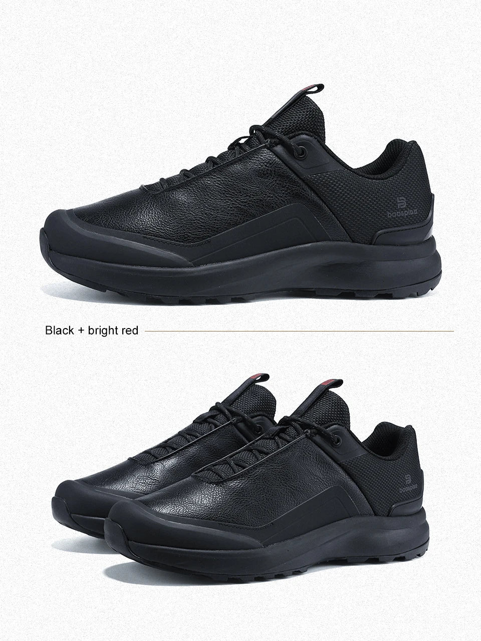 Baasploa Hiking Shoes Men Outdoor Waterproof Camping Resistant Non Slip Sneakers Male Casual Lightweight Lace-Up Walking Shoes