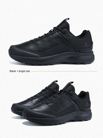 Baasploa Hiking Shoes Men Outdoor Waterproof Camping Resistant Non Slip Sneakers Male Casual Lightweight Lace-Up Walking Shoes
