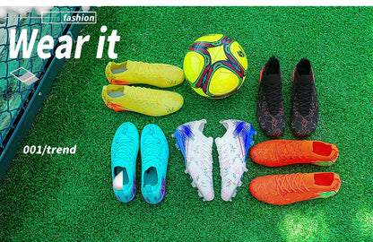 New Men's Football Boots Wholesale Cleats Non-Slip Sneakers Training Soccer Shoes Top Quality FG Drop Shipping Unisex Adult