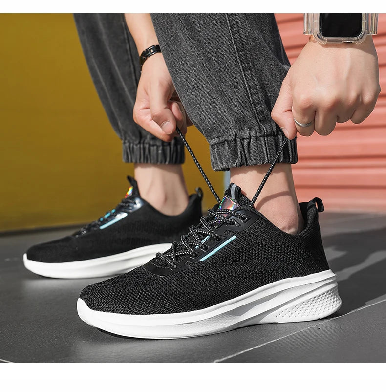 Leather Men Shoes Sneakers Trend Casual Shoe Italian Breathable Leisure Male Sneakers Non-slip Footwear Men Vulcanized Shoes
