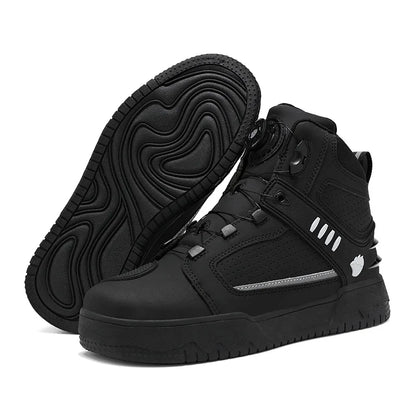 Motorcycle Boots Men Biker Shoes Moto Sneaker Microfiber Leather Adventure Motocross Shoes Anti-slip Motorcycle Equipment