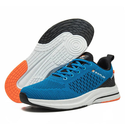Ténis de corrida para homem Baasploa – Ténis casuais de malha, leves e de design, para corrida, respiráveis, com atacadores, para caminhada desportiva
