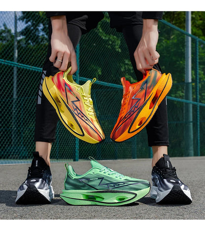 2026 Running Shoes Carbon Plate Marathon Men Sports Breathable Lightweight Women's Comfortable Athletic Antiskid Sneakers Casual