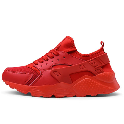 Men Sneakers Fashion Lightweight Comfortable Breathable Sports Shoes For Men Walking Shoes Summer Mesh Flat Red Tennis Shoes